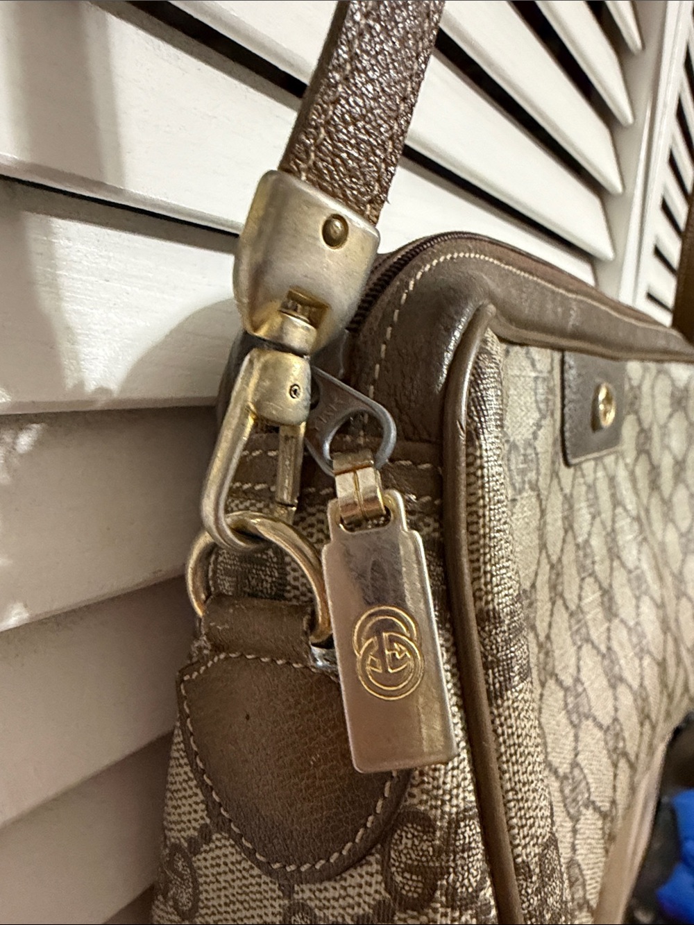 1980s Vintage Gucci GG Supreme Monogram Bag - Picture 5 of 15